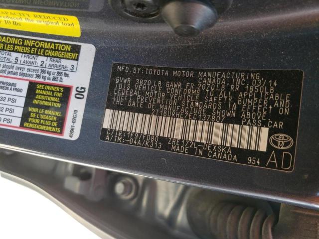 Photo 10 from auction – 2014 TOYOTA COROLLA L with VIN 2T1BURHE7EC137807