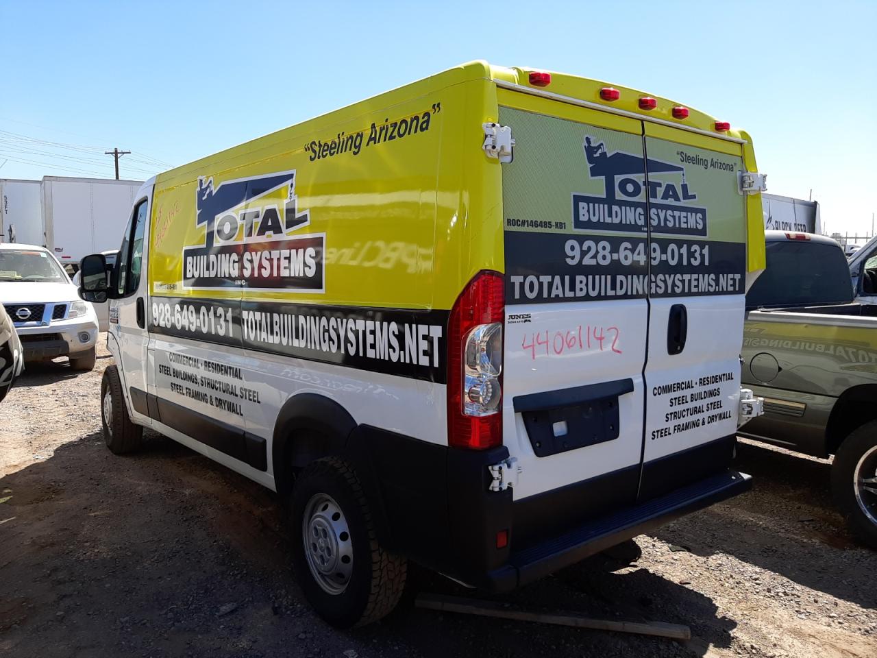 Photo 3 from auction – 2017 RAM PROMASTER with VIN 3C6TRVAG3HE538732