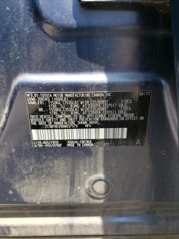 Photo 10 from auction – 2013 TOYOTA RAV4 LE with VIN 2T3BFREV9DW037579
