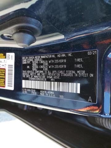 Photo 10 from auction – 2021 TOYOTA HIGHLANDER with VIN 5TDHBRCH2MS036536