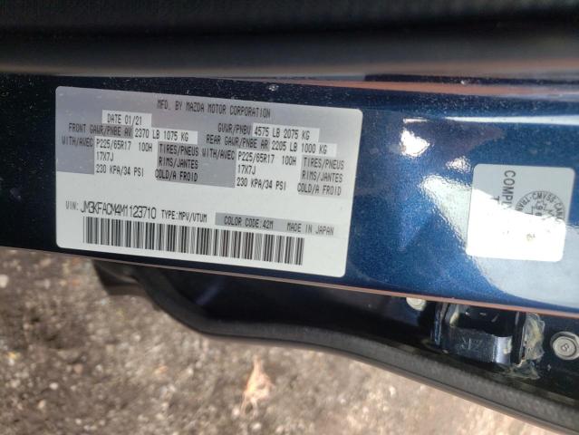 Photo 10 from auction – 2021 MAZDA CX-5 TOURI with VIN JM3KFACM4M1123710