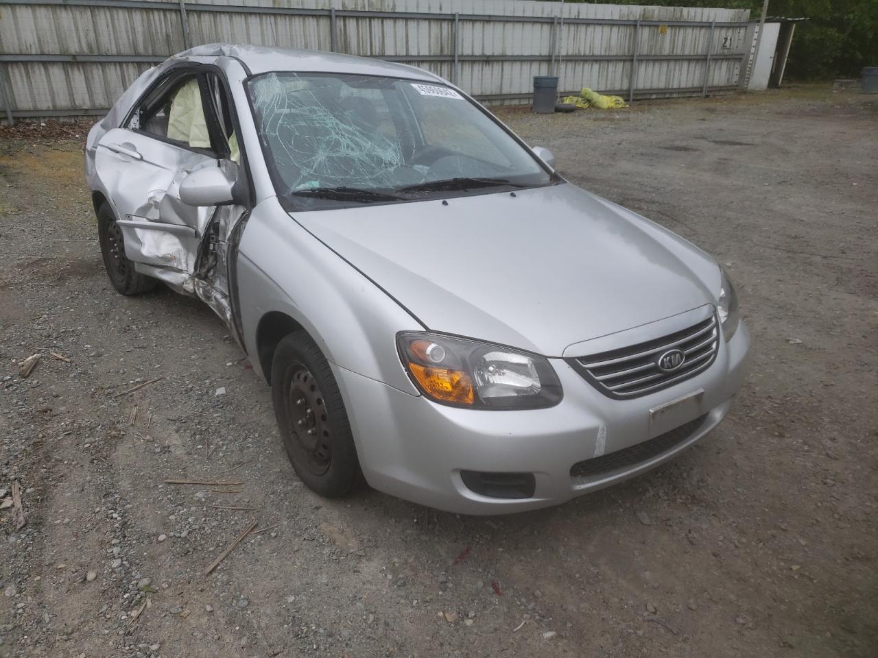 KIA SPECTRA EX 2009 with VIN KNAFE221995648933 - Photo from auction