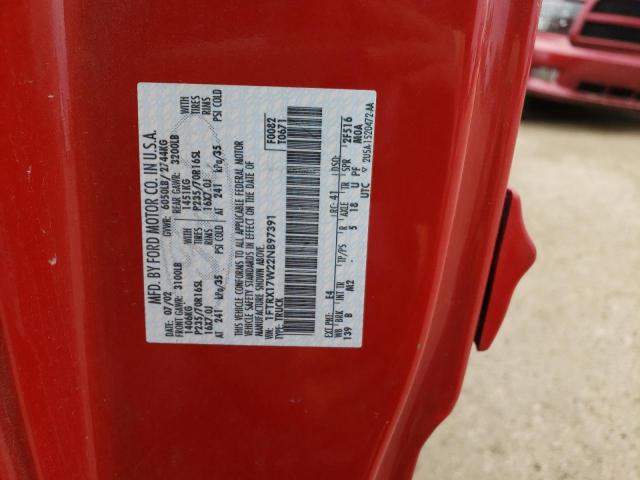 Photo 10 from auction – 2002 FORD F150 with VIN 1FTRX17W22NB97391