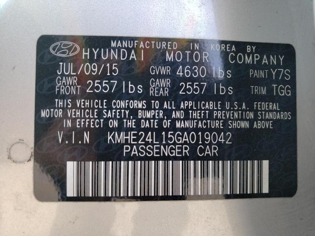 Photo 10 from auction – 2016 HYUNDAI SONATA HYB with VIN KMHE24L15GA019042
