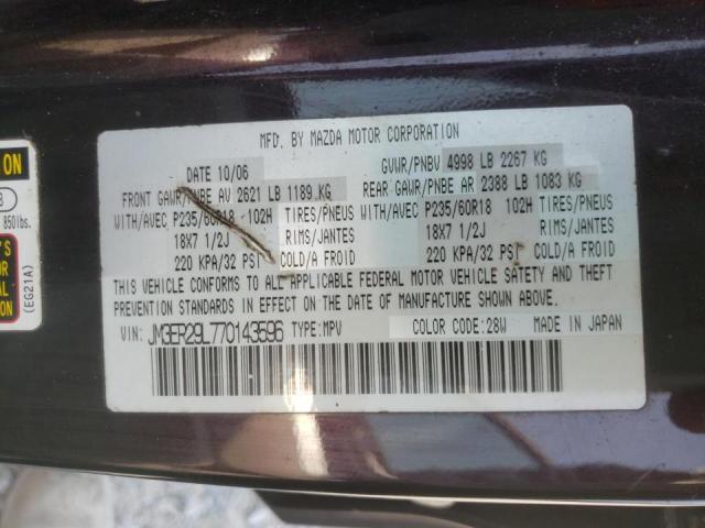 Photo 10 from auction – 2007 MAZDA CX-7 with VIN JM3ER29L770143596