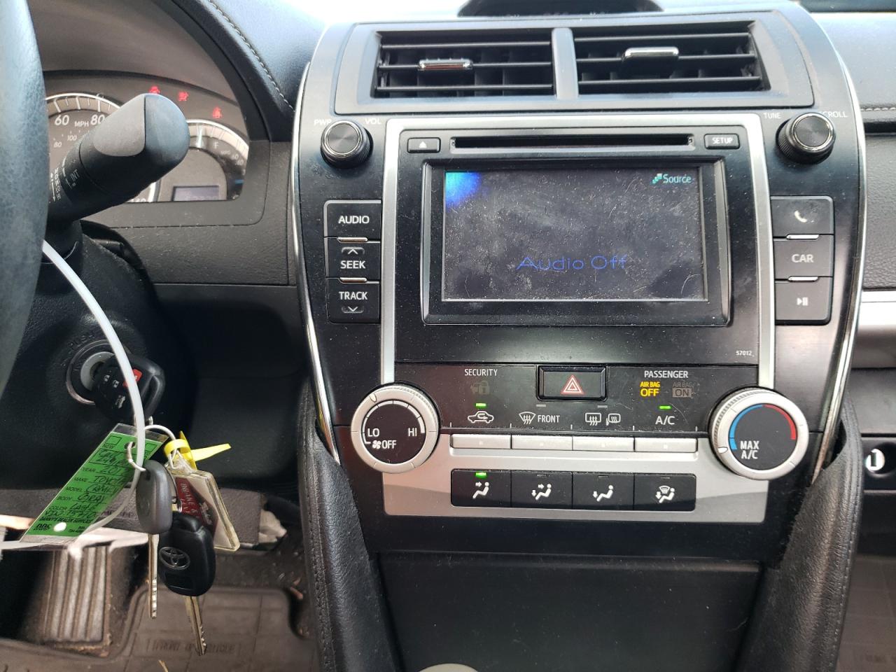 Photo 9 from auction – 2012 TOYOTA CAMRY BASE with VIN 4T1BF1FK6CU157109