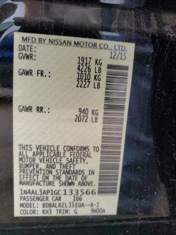 Photo 10 from auction – 2016 NISSAN ALTIMA 2.5 with VIN 1N4AL3AP1GC133566