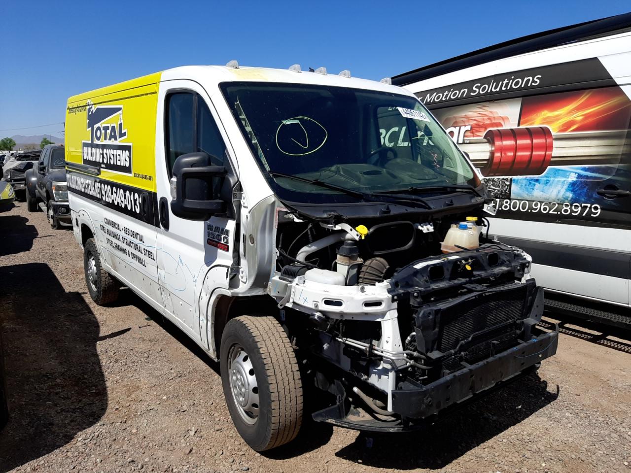 RAM PROMASTER 2017 with VIN 3C6TRVAG3HE538732 - Photo from auction