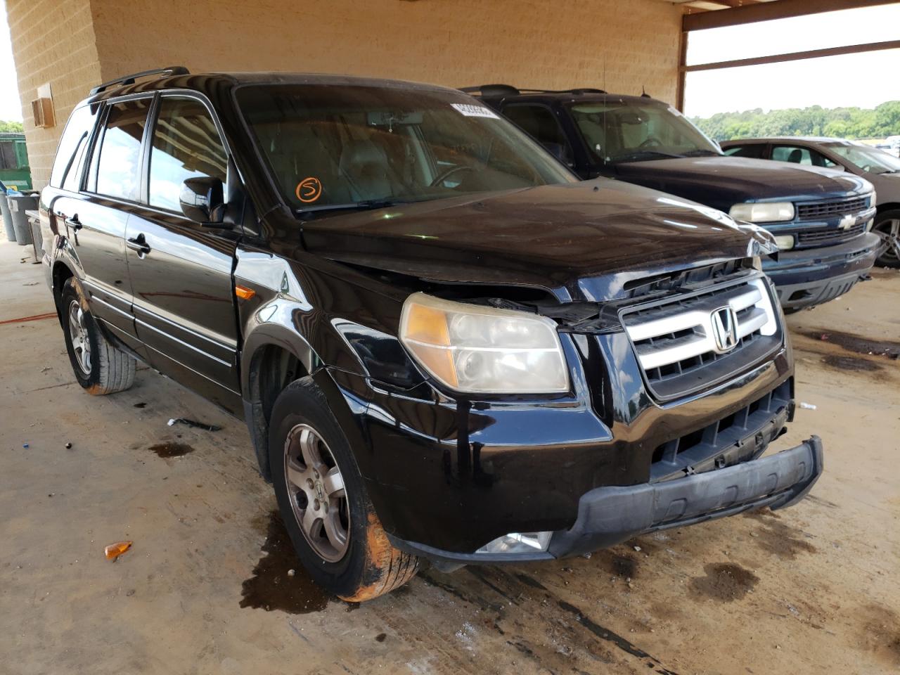 HONDA PILOT EXL 2008 with VIN 5FNYF28678B016358 - Photo from auction