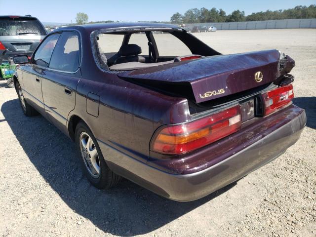Photo 3 from auction – 1993 LEXUS ES 300 with VIN JT8VK13T0P0202860