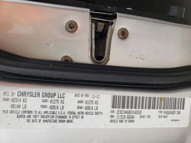 Photo 10 from auction – 2012 CHRYSLER 300 with VIN 2C3CCAAG8CH165532