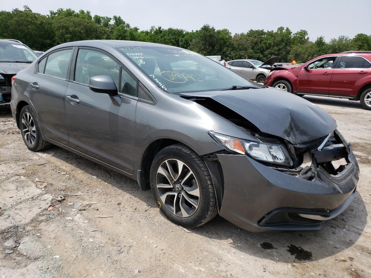 HONDA CIVIC EX 2013 with VIN 19XFB2F89DE207335 - Photo from auction