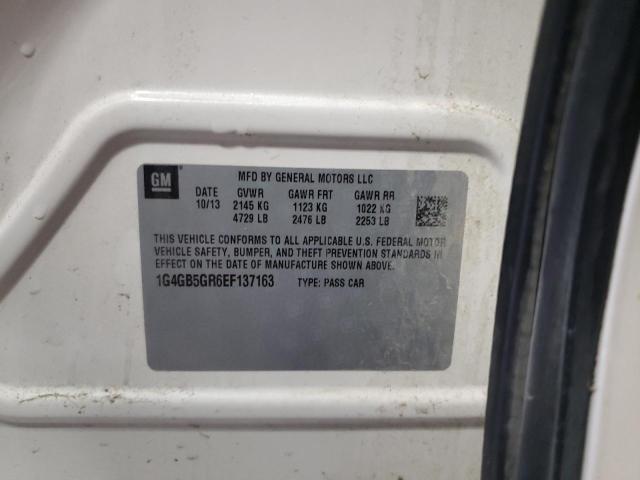 Photo 10 from auction – 2014 BUICK LACROSSE with VIN 1G4GB5GR6EF137163