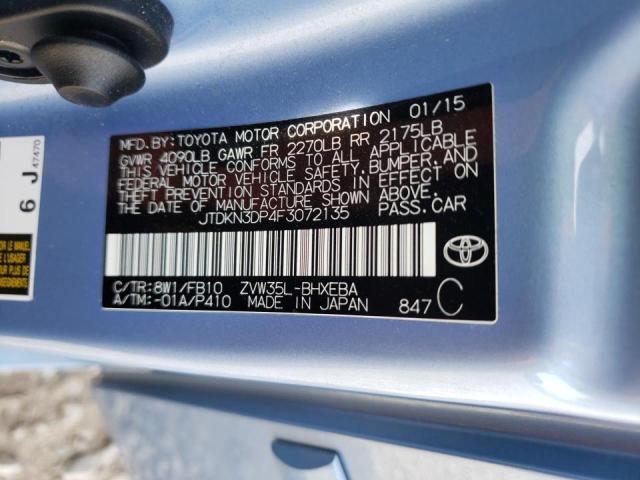 Фото 10 с аукциона – 2015 TOYOTA PRIUS PLUG с VIN JTDKN3DP4F3072135