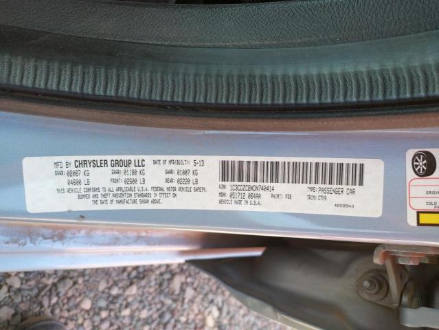 Photo 10 from auction – 2013 DODGE AVENGER SX with VIN 1C3CDZCBXDN740414