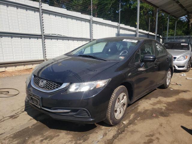 Photo 2 from auction – 2014 HONDA CIVIC LX with VIN 19XFB2F54EE205242