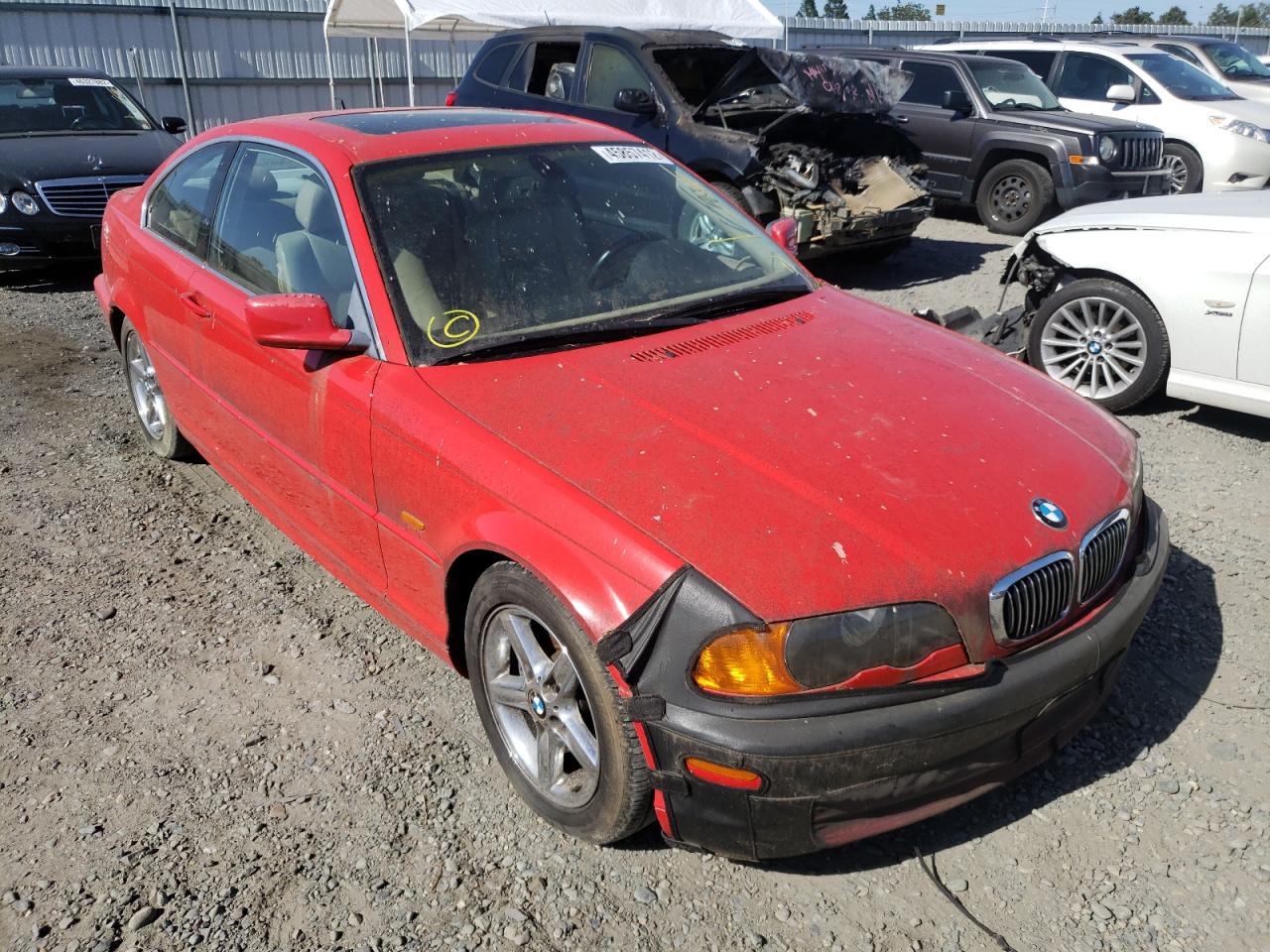 BMW 328 CI 2000 with VIN WBABM5343YJN92229 - Photo from auction