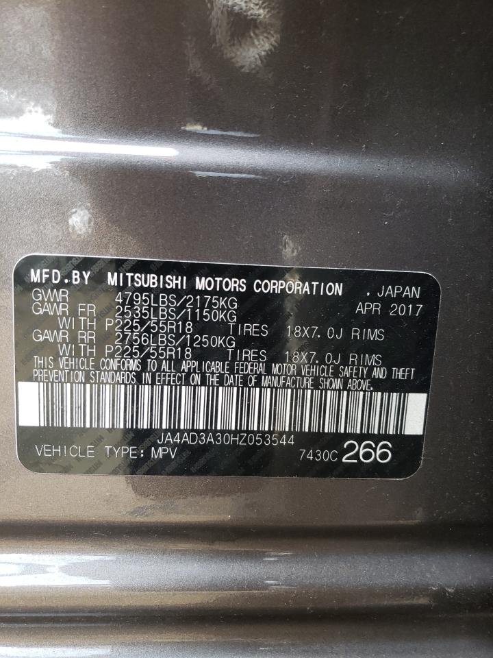 Photo 10 from auction – 2017 MITSUBISHI OUTLANDER with VIN JA4AD3A30HZ053544