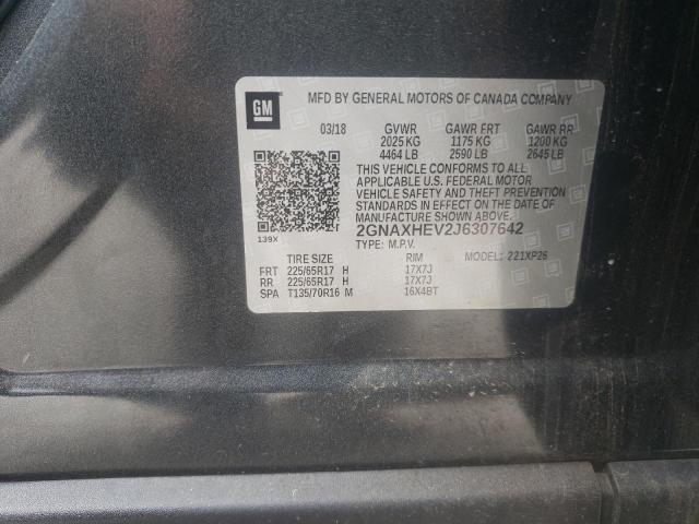 Photo 10 from auction – 2018 CHEVROLET EQUINOX LS with VIN 2GNAXHEV2J6307642
