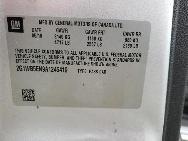 Photo 1 from auction – 2010 CHEVROLET IMPALA LT with VIN 2G1WB5EN9A1246419