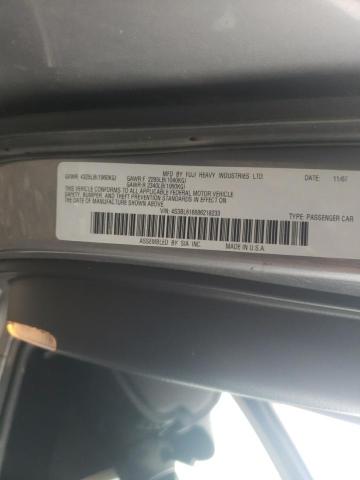 Photo 10 from auction – 2008 SUBARU LEGACY 2.5 with VIN 4S3BL616686218233
