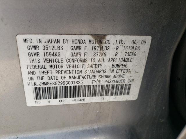 Photo 10 from auction – 2009 HONDA FIT with VIN JHMGE88299C001825