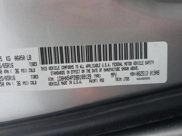 Photo 10 from auction – 2008 DODGE GRAND CARA with VIN 1D8HN54P28B189129
