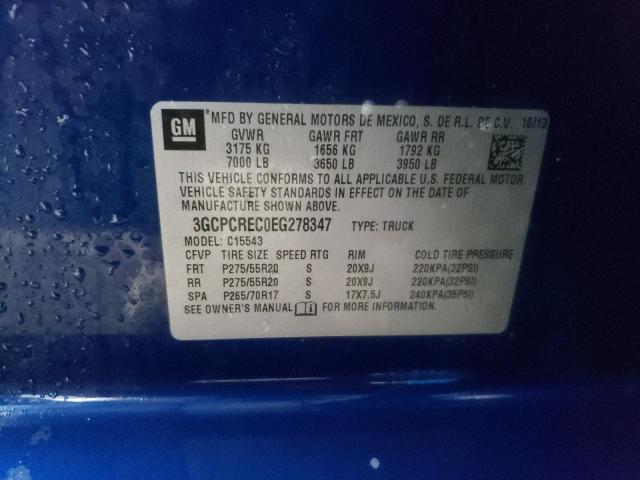 Photo 10 from auction – 2014 CHEVROLET SILVERADO with VIN 3GCPCREC0EG278347