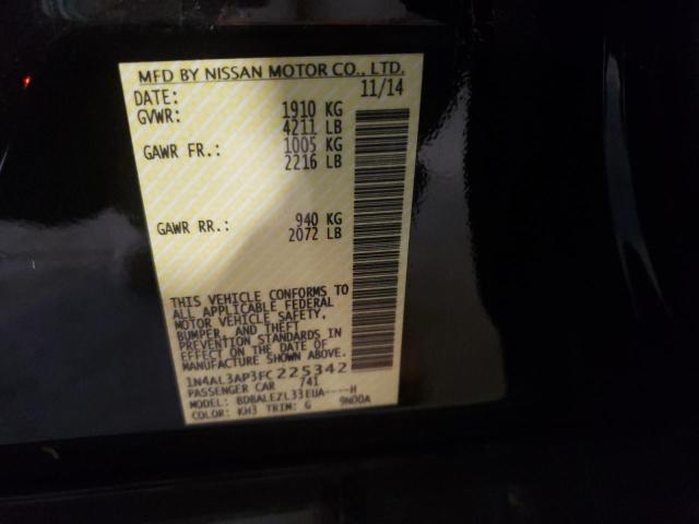 Photo 10 from auction – 2015 NISSAN ALTIMA 2.5 with VIN 1N4AL3AP3FC225342