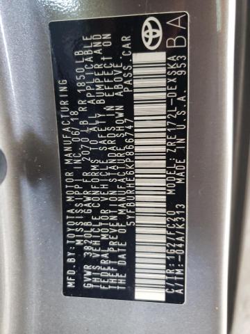 Photo 10 from auction – 2019 TOYOTA COROLLA L with VIN 5YFBURHE6KP866747