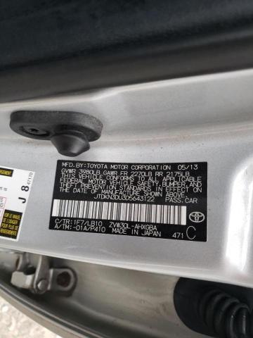 Photo 10 from auction – 2013 TOYOTA PRIUS with VIN JTDKN3DU3D5643122