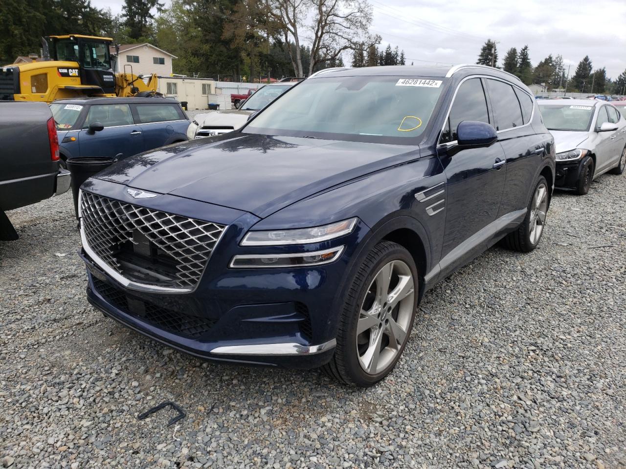 Photo 2 from auction – 2021 GENESIS GV80 BASE with VIN KMUHBDSB5MU043490