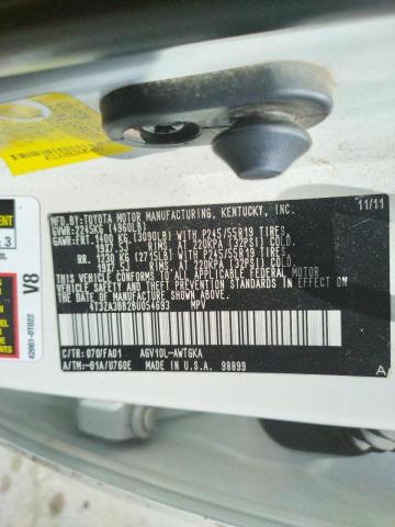 Photo 10 from auction – 2011 TOYOTA VENZA with VIN 4T3ZA3BB2BU054693