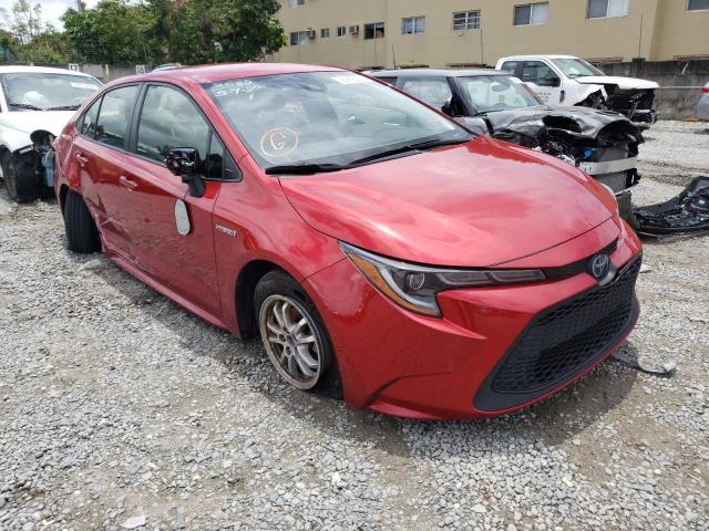 TOYOTA COROLLA LE 2021 with VIN JTDEAMDE6MJ003582 - Photo from auction