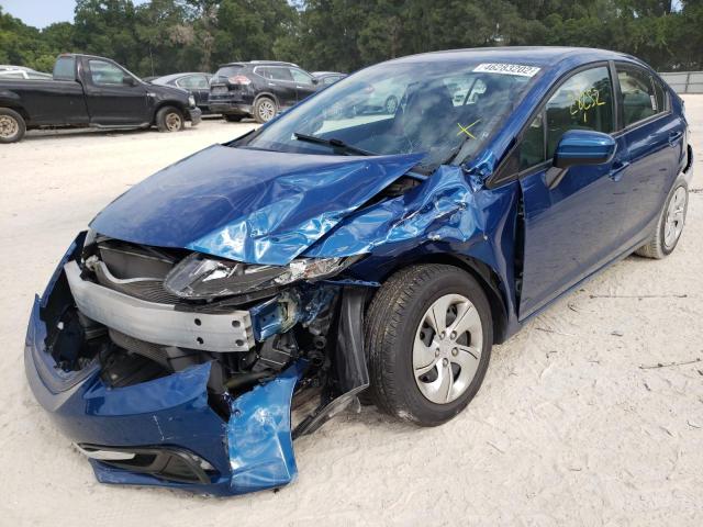 Photo 2 from auction – 2014 HONDA CIVIC LX with VIN 19XFB2F52EE007646