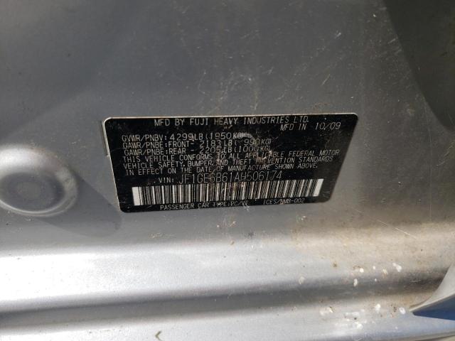 Photo 10 from auction – 2010 SUBARU IMPREZA 2. with VIN JF1GE6B61AH506174