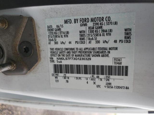 Photo 10 from auction – 2016 FORD TRANSIT CO with VIN NM0LS7F73G1230329