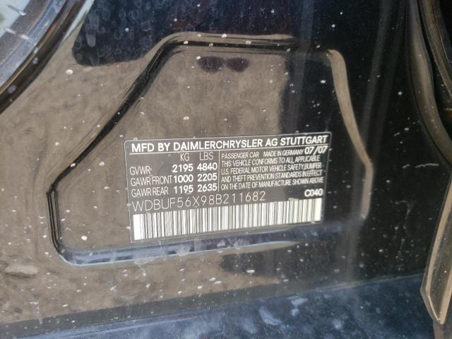Photo 10 from auction – 2008 MERCEDES-BENZ E 350 with VIN WDBUF56X98B211682
