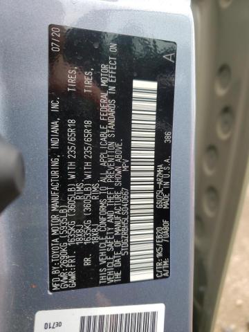 Photo 10 from auction – 2020 TOYOTA HIGHLANDER with VIN 5TDGZRBH5LS040667
