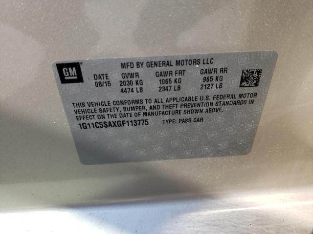 Photo 10 from auction – 2016 CHEVROLET MALIBU LIM with VIN 1G11C5SAXGF113775