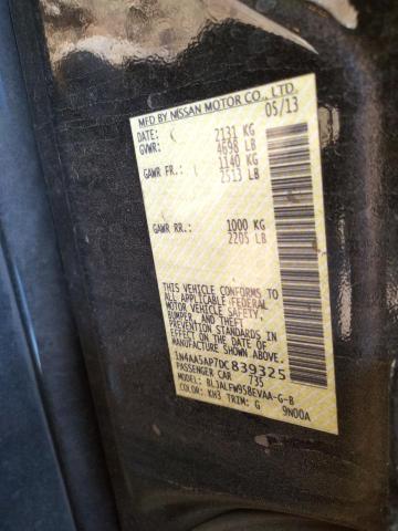 Photo 10 from auction – 2013 NISSAN MAXIMA S with VIN 1N4AA5AP7DC839325