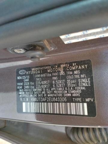 Photo 10 from auction – 2014 HYUNDAI TUCSON GLS with VIN KM8JT3AF2EU843306