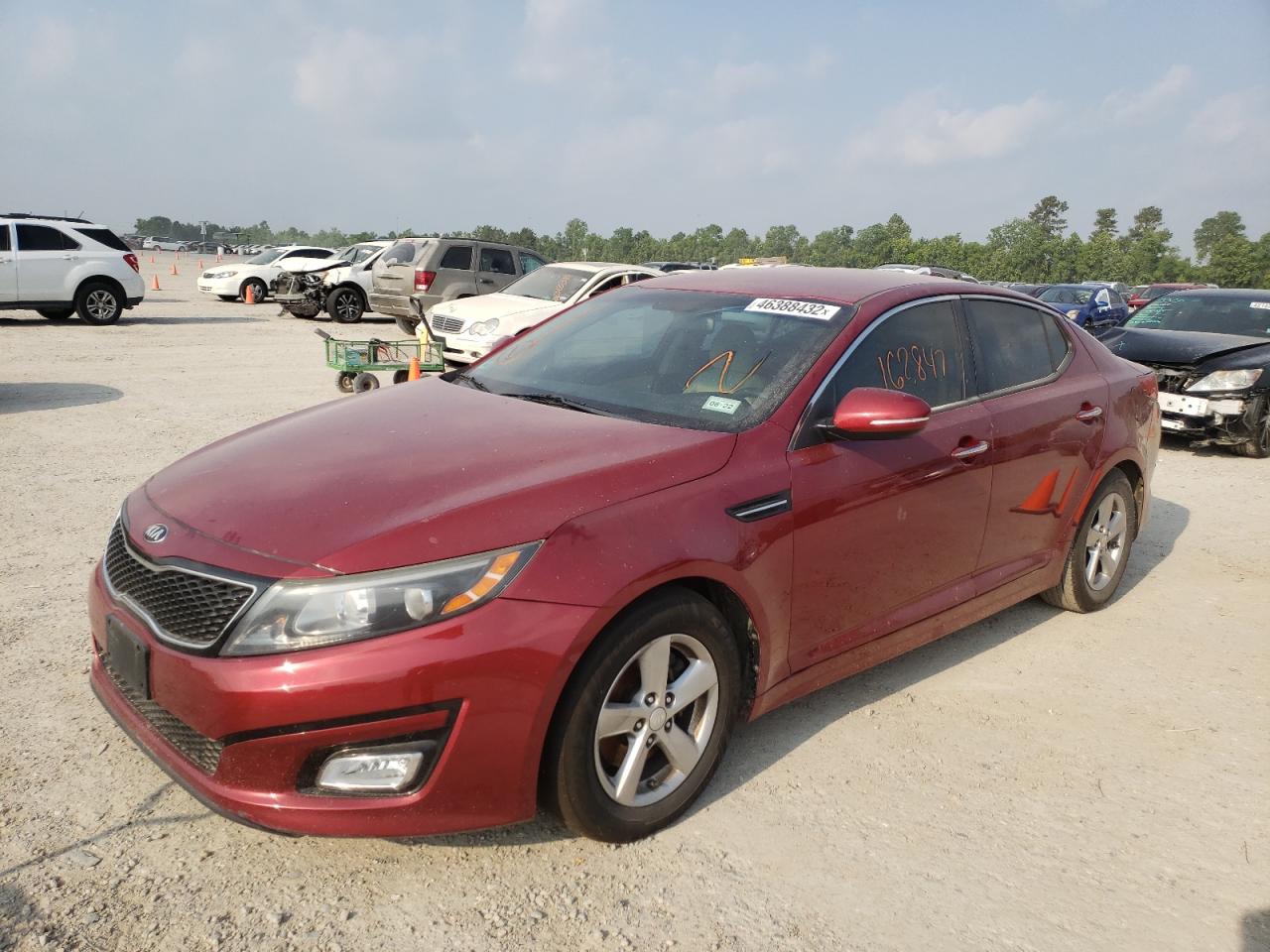 Photo 2 from auction – 2015 KIA OPTIMA LX with VIN 5XXGM4A76FG427633