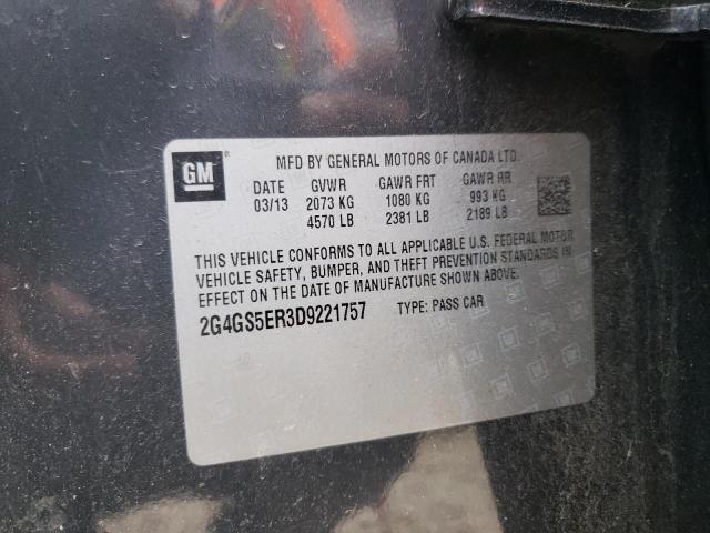 Photo 10 from auction – 2013 BUICK REGAL PREM with VIN 2G4GS5ER3D9221757