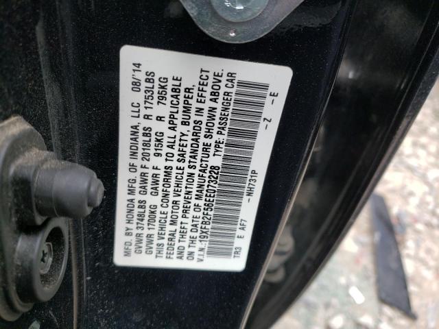 Photo 10 from auction – 2014 HONDA CIVIC LX with VIN 19XFB2F56EE073228