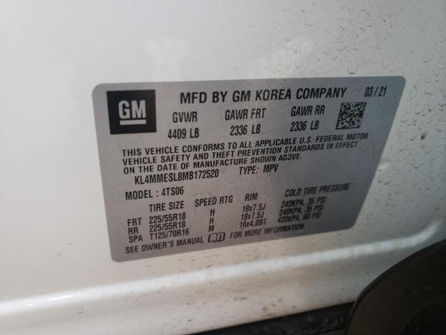 Photo 10 from auction – 2021 BUICK ENCORE GX with VIN KL4MMESL8MB172520