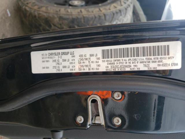 Photo 10 from auction – 2012 DODGE RAM 2500 S with VIN 3C6UD5CL8CG200284