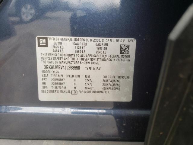 Photo 10 from auction – 2018 GMC TERRAIN SL with VIN 3GKALMEV1JL258558