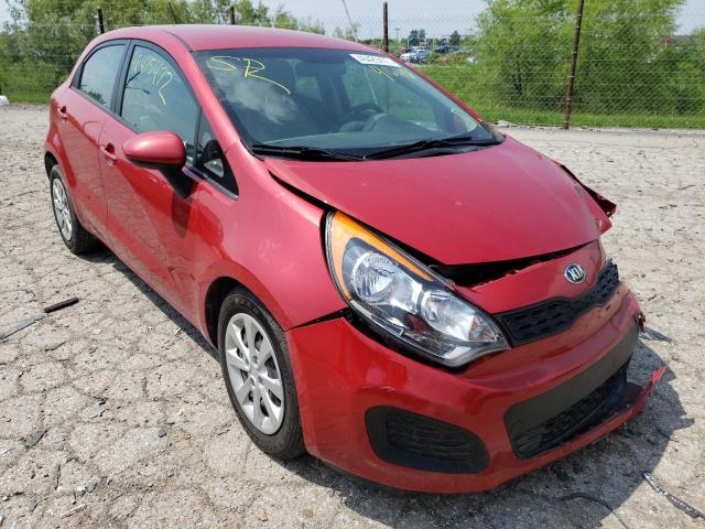 KIA RIO LX 2014 with VIN KNADM5A39E6416481 - Photo from auction