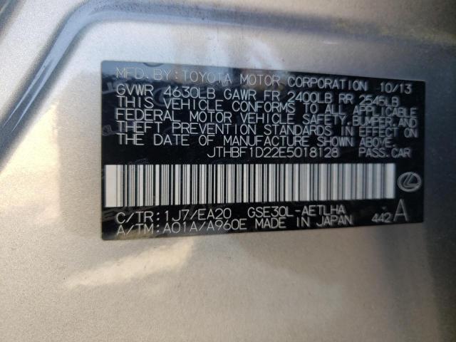Photo 10 from auction – 2014 LEXUS IS 250 with VIN JTHBF1D22E5018128